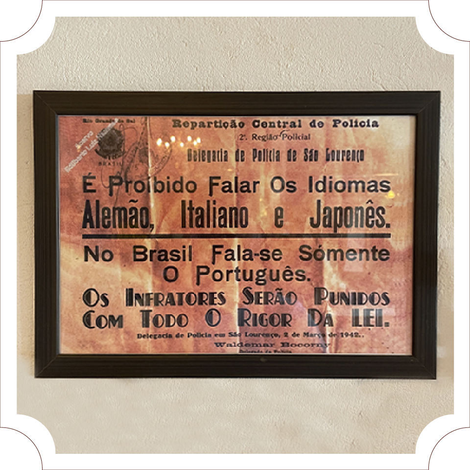 Cartaz da Delegacia de Polícia