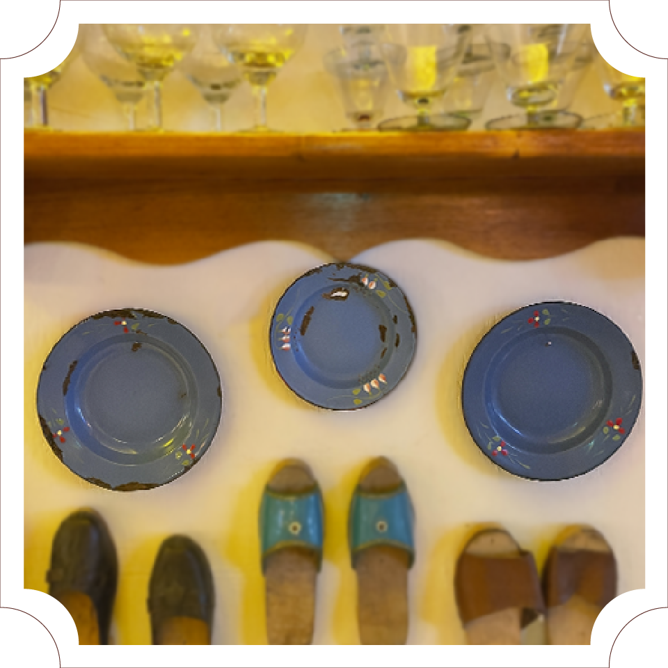 Pratos Azuis de Ágata