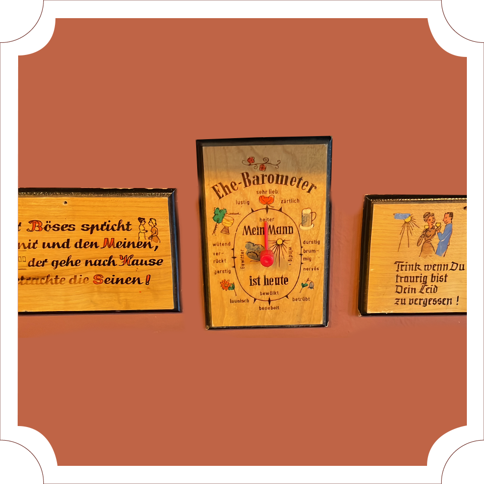 Conjunto de placas em alemão